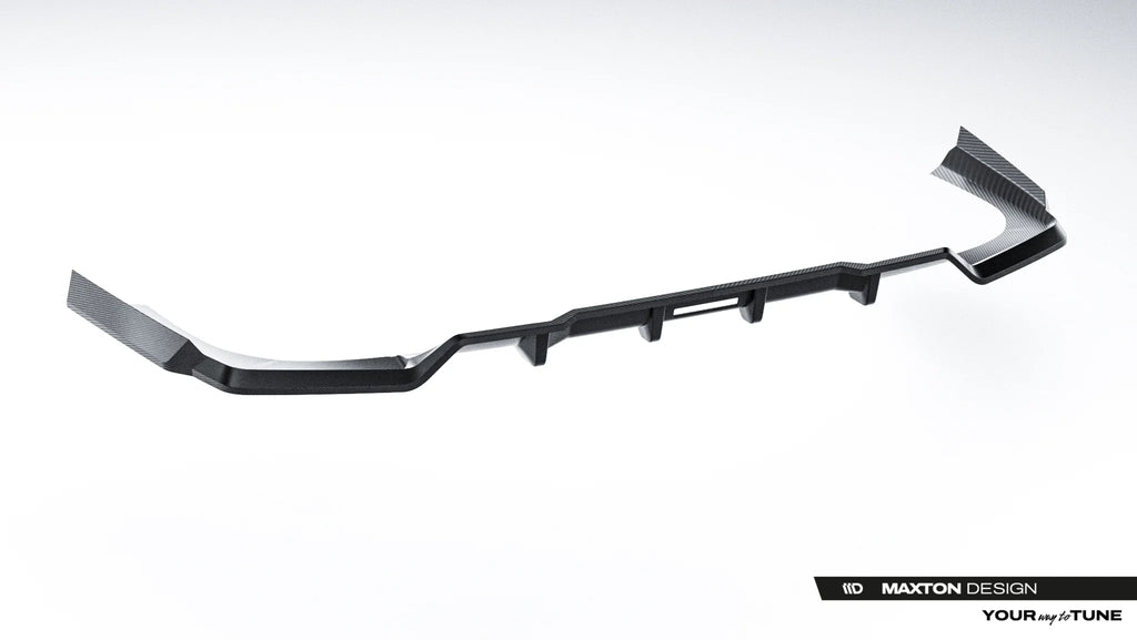 Prepreg carbon fiber rear splitter (with vertical bars) bmw 7 m-pack / i7 m-pack g70