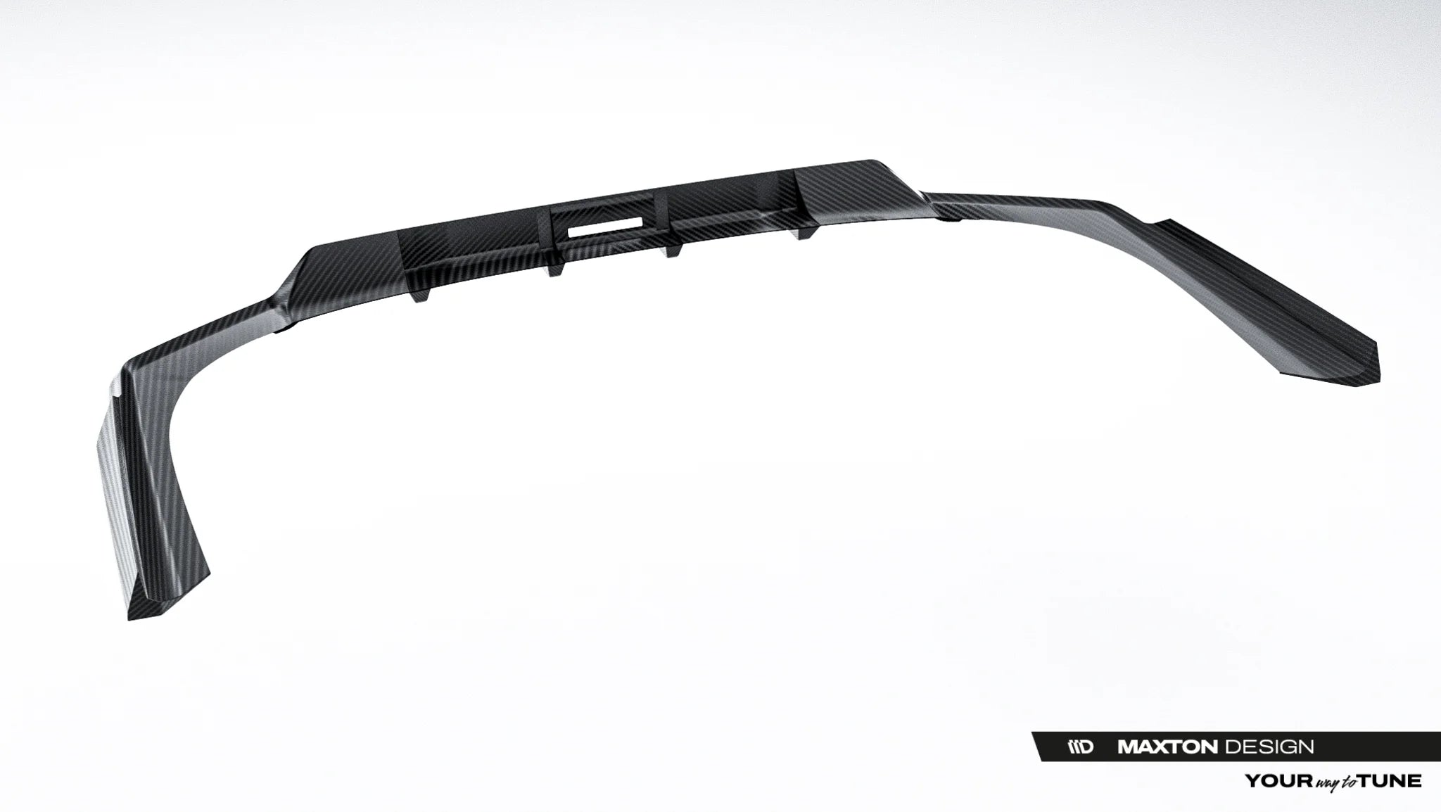 Prepreg carbon fiber rear splitter (with vertical bars) bmw 7 m-pack / i7 m-pack g70