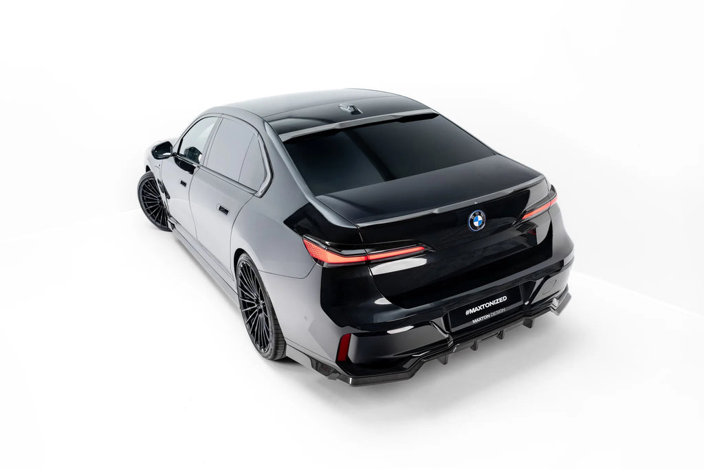 Prepreg carbon fiber rear window spoiler (upper) bmw 7 m-pack / m760e / i7 m-pack g70