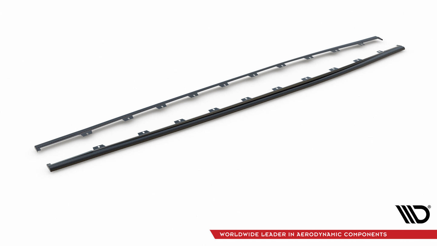 Prepreg carbon fiber side skirts audi rs3 sedan / sportback 8y