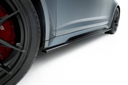 Prepreg carbon fiber side skirts audi rs6 c8