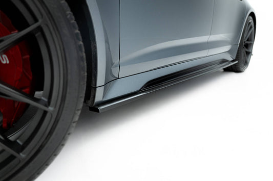 Prepreg carbon fiber side skirts audi rs6 c8