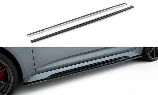 Prepreg carbon fiber side skirts audi rs6 c8