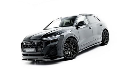 Prepreg carbon fiber side skirts audi sq8 / q8 s-line mk1 facelift