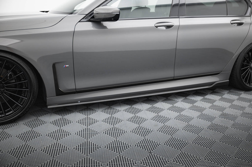 Prepreg Carbon Fiber Side nederdele BMW 7 M-Pack G11 ansigtsløftning