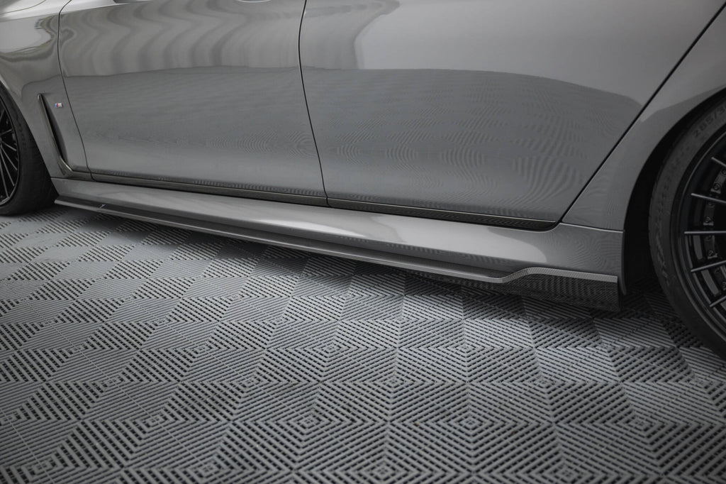 Prepreg Carbon Fiber Side nederdele BMW 7 M-Pack G11 ansigtsløftning