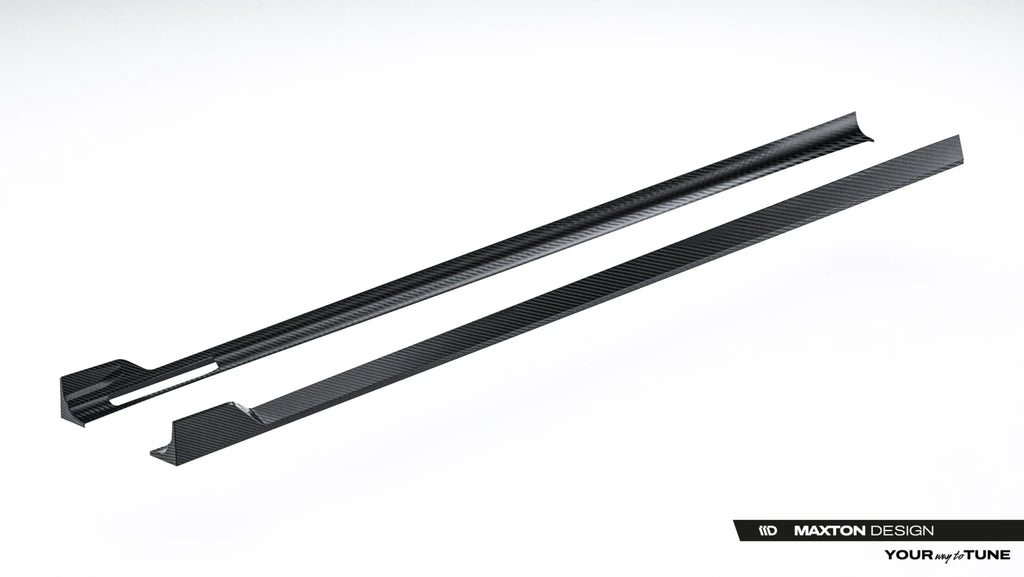Prepreg carbon fiber side skirts bmw 7 m-pack / m760e / i7 m-pack g70