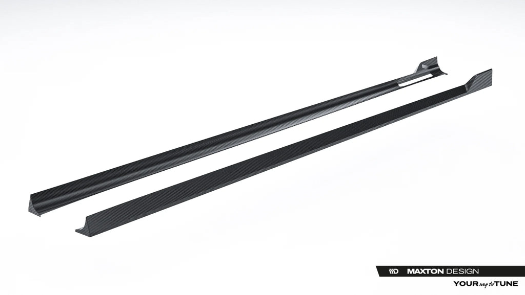 Prepreg carbon fiber side skirts bmw 7 m-pack / m760e / i7 m-pack g70
