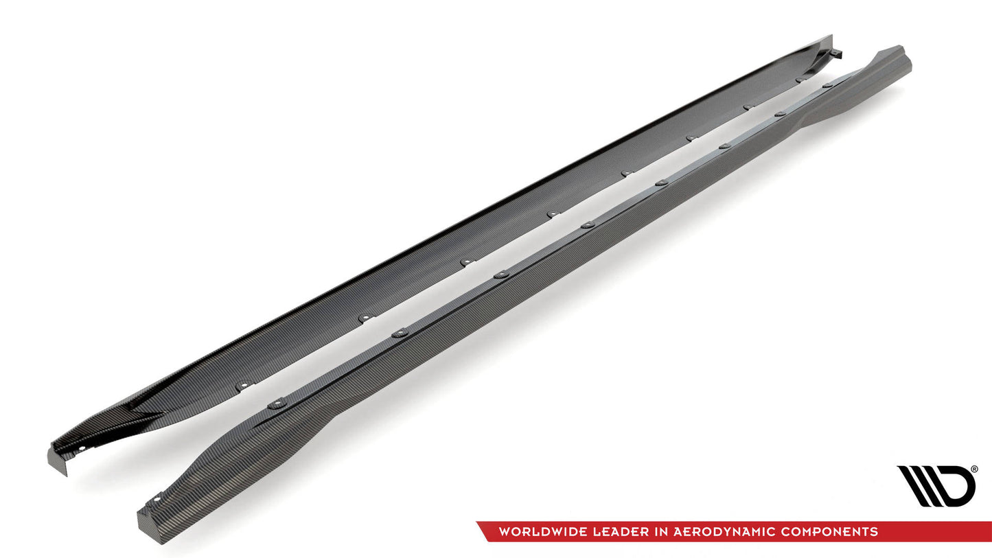 Prepreg Carbon Fiber Side Skirts BMW M3 then / Touring G80 / G81