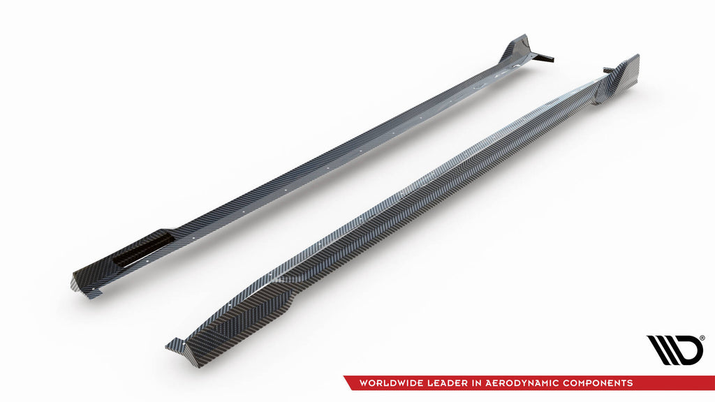 Prepreg carbon fiber side skirts bmw x5 m-pack g05 facelift