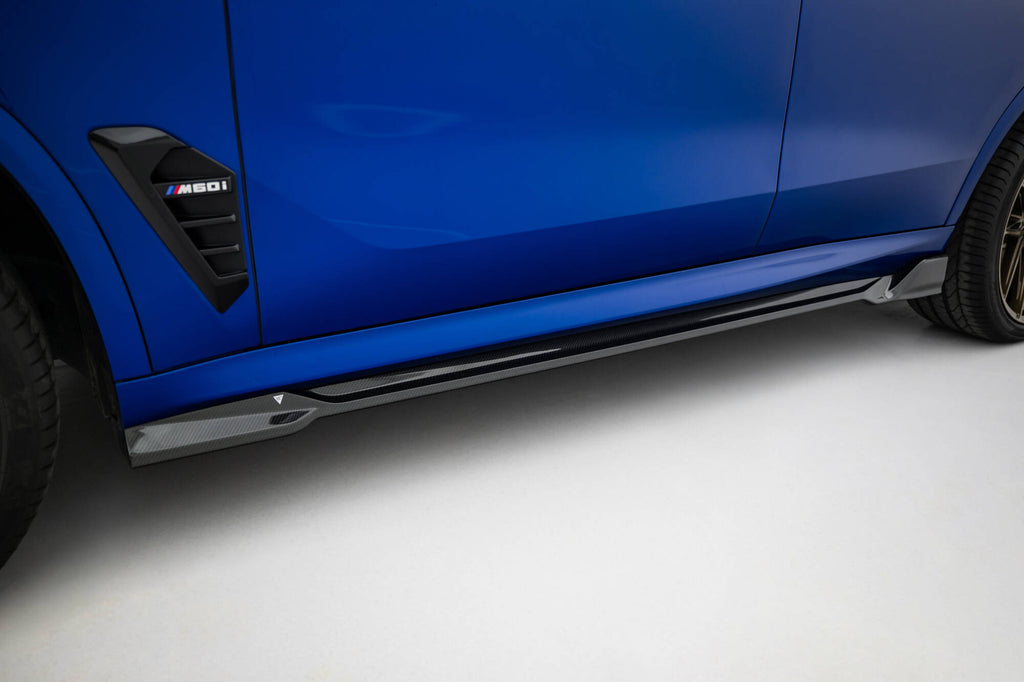 Prepreg carbon fiber side skirts bmw x5 m-pack g05 facelift