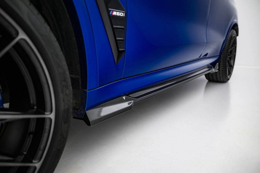 Prepreg carbon fiber side skirts bmw x5 m-pack g05 facelift