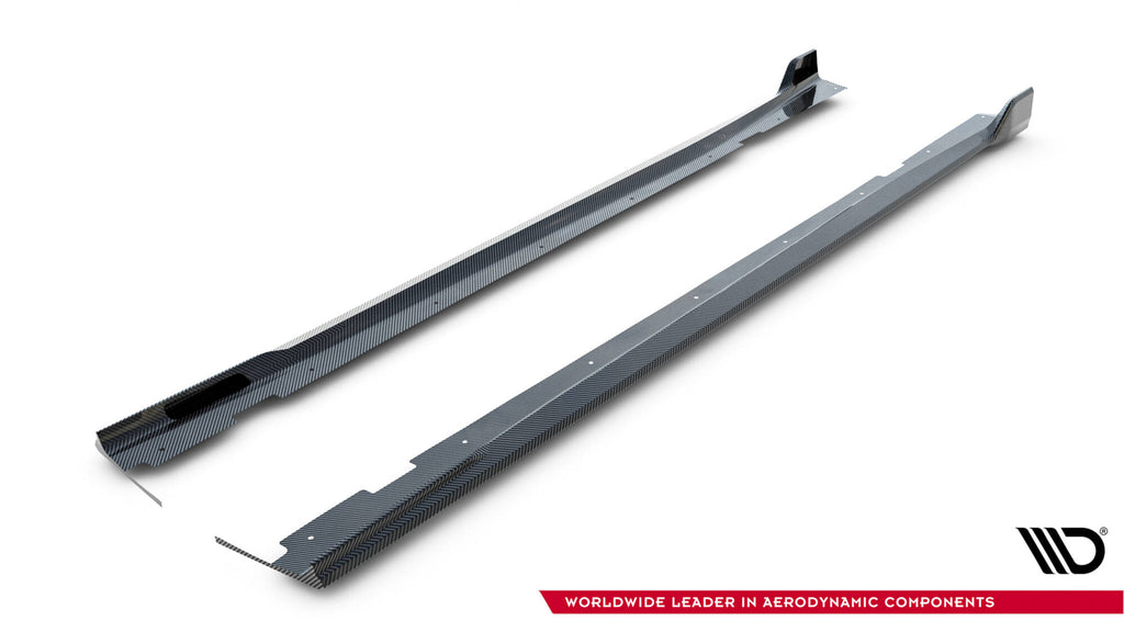 Prepreg Carbon Fiber Side nederdele BMW X7 M-Pack G07 Facelift