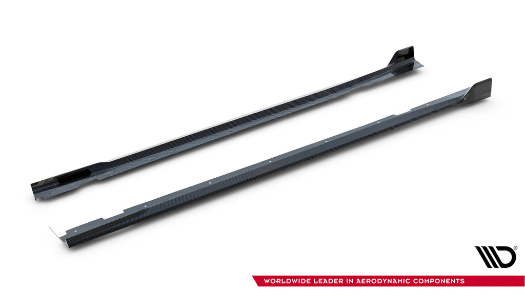 Prepreg Carbon Fiber Side nederdele BMW X7 M-Pack G07 Facelift