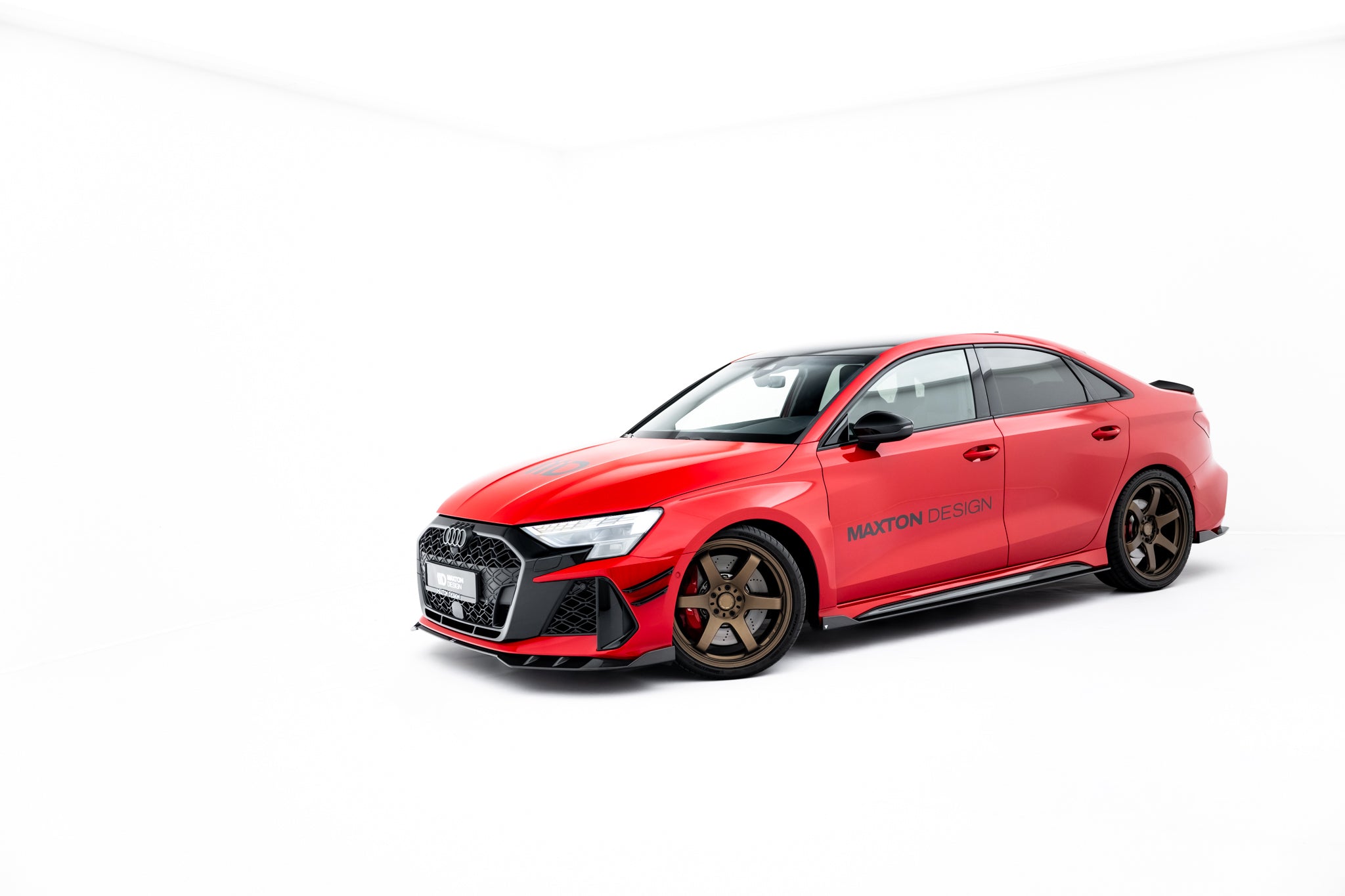 Prepreg carbon fiber side skirts v.1 audi rs3 sedan 8y facelift