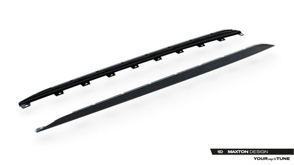 Prepreg carbon fiber side skirts v.2 audi rs3 sedan 8y facelift