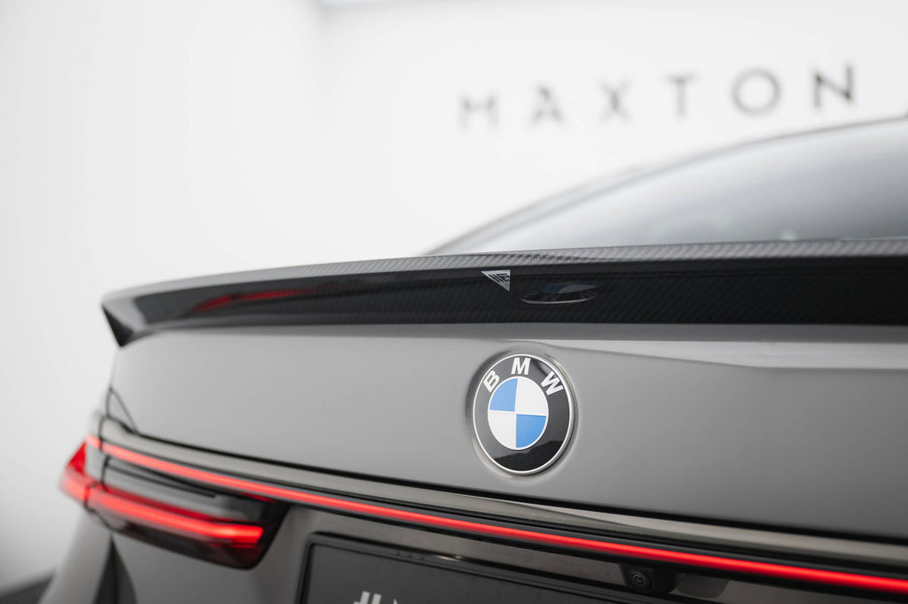Prepreg carbon fiber tailgate spoiler bmw 7 g11 / g11 facelift
