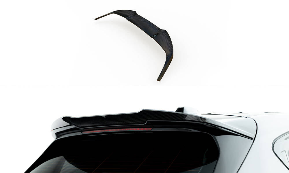 Prepreg carbon fiber tailgate spoiler bmw m135i f70