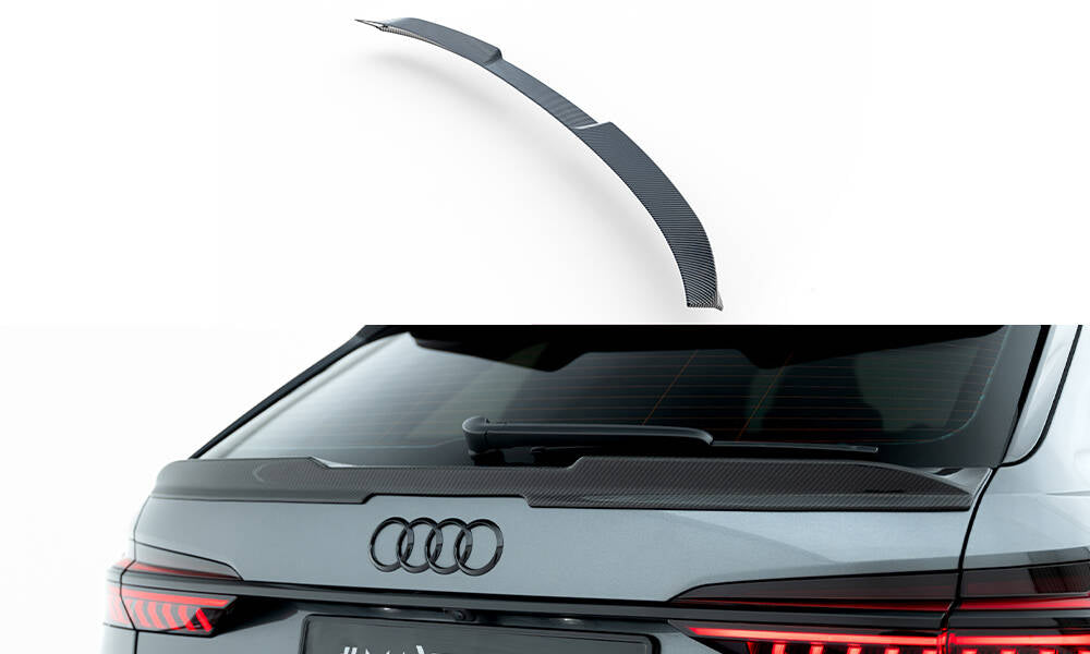 Prepreg carbon fiber tailgate spoiler (lower) audi rs6 c8