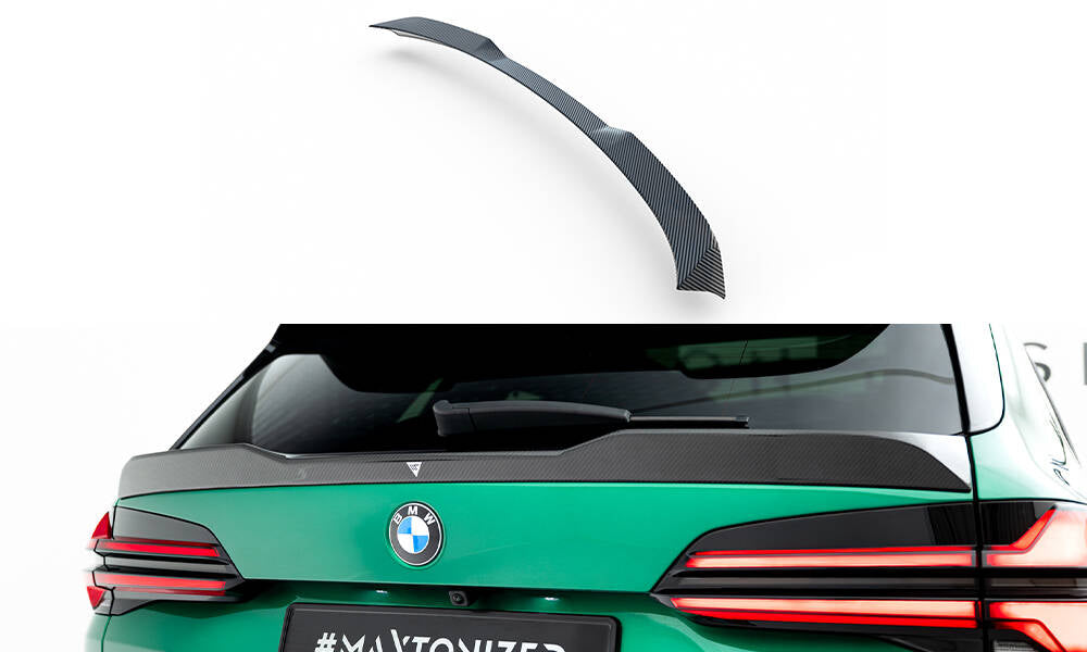 Prepreg carbon fiber tailgate spoiler (lower) bmw x5 m f95 facelift