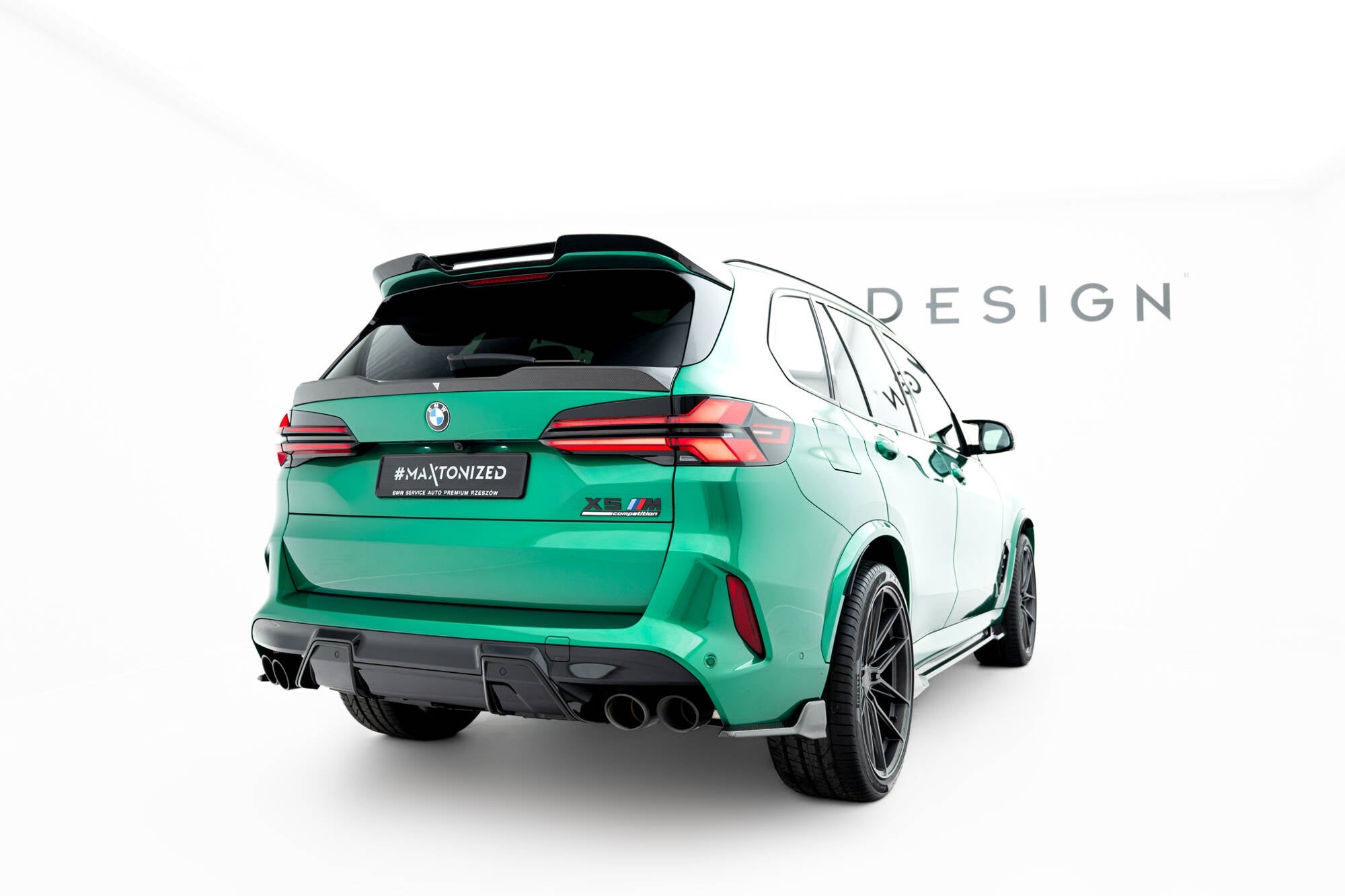 Prepreg carbon fiber tailgate spoiler (lower) bmw x5 m f95 facelift