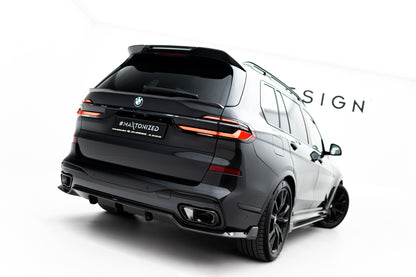 Prepreg carbon fiber tailgate spoiler (lower) bmw x7 m-pack g07 facelift