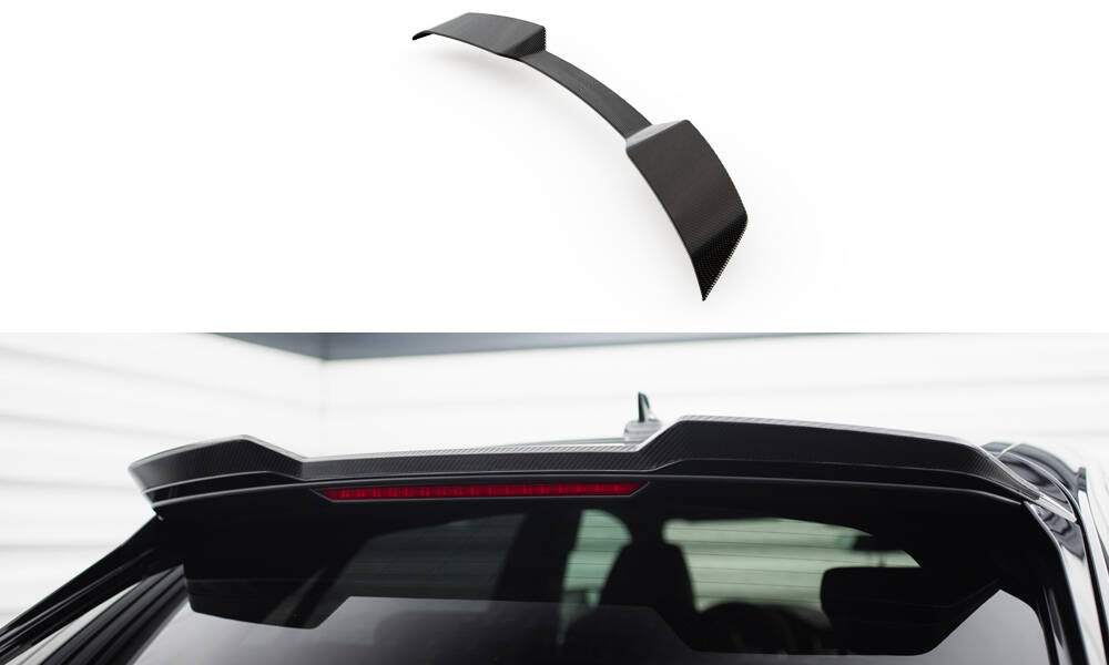 Prepreg carbon fiber tailgate spoiler (upper) audi rsq8 mk1