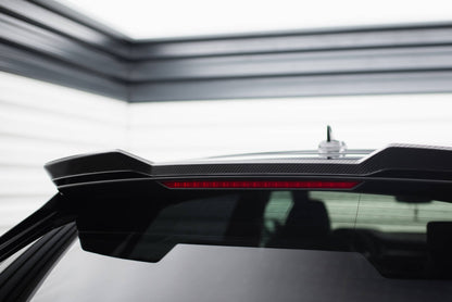 Prepreg carbon fiber tailgate spoiler (upper) audi rsq8 mk1