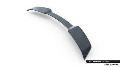 Prepreg carbon fiber tailgate spoiler (upper) audi sq8 / q8 s-line mk1 facelift