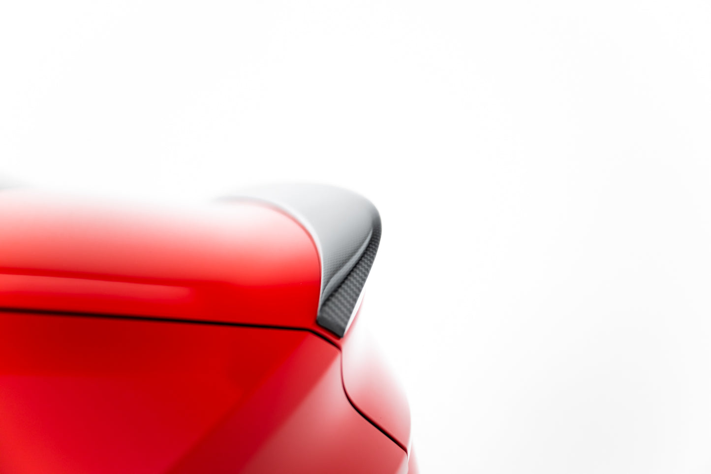 Prepreg carbon fiber tailgate spoiler v.2 audi rs3 / s3 / a3 s-line / a3 sedan 8y facelift