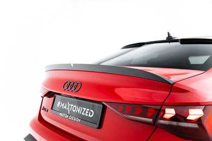 Prepreg carbon fiber tailgate spoiler v.2 audi rs3 / s3 / a3 s-line / a3 sedan 8y facelift