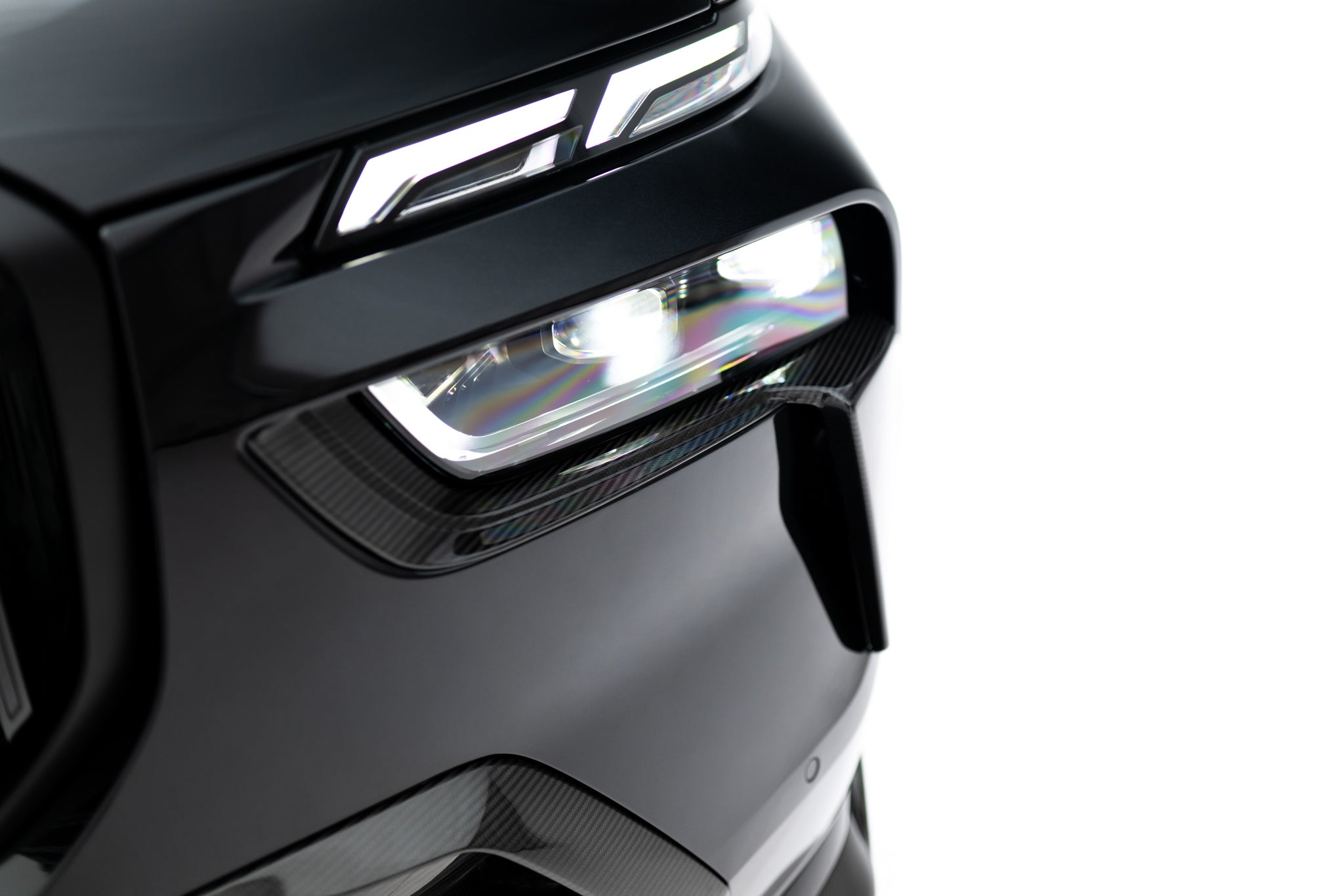 Prepreg-hiilikuituiset etupuskurin ilmanottoaukot bmw x7 m-paketti g07 facelift