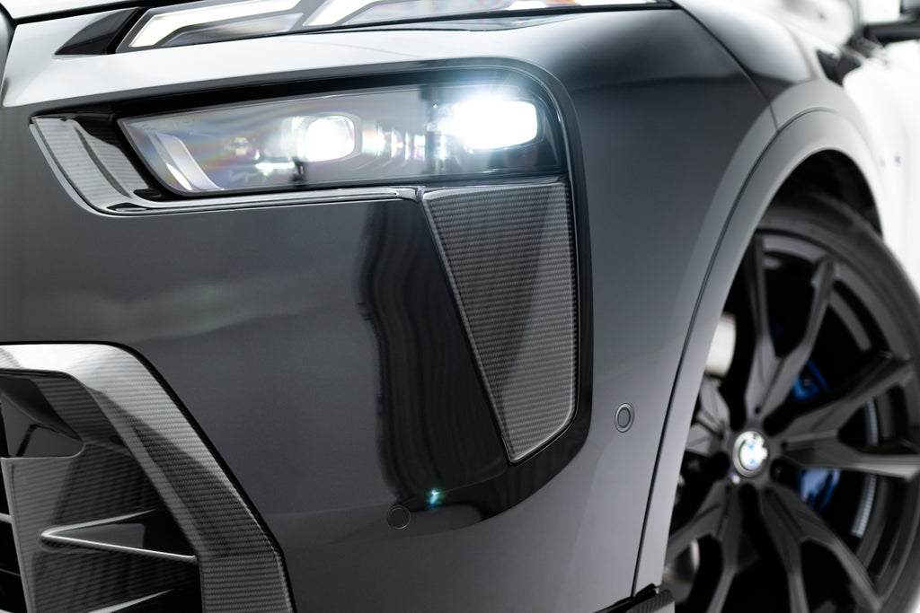 Prepreg-hiilikuituiset etupuskurin ilmanottoaukot bmw x7 m-paketti g07 facelift