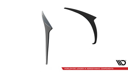 Prepreg rear bumper carbon canards mercedes-amg gt 63 / 55 / 63 s e performance c192