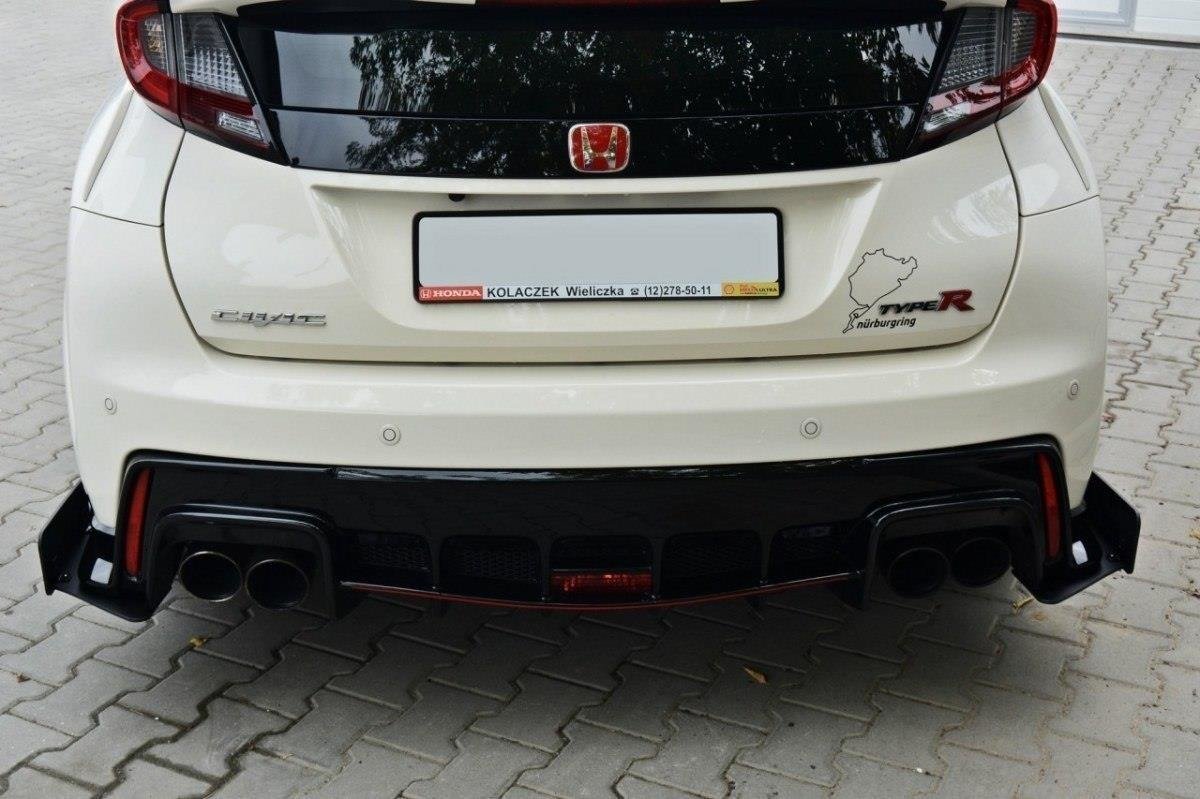 Racing rear side splitters Honda Civic IX Type r