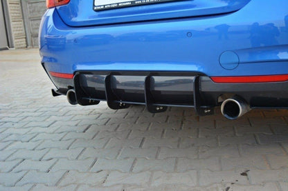 Rear diffuser & rear side splitters for bmw 4 coupe / gran coupe / cabrio m-pack f32 / f36 / f33