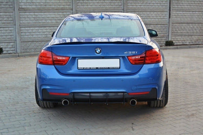 Rear diffuser & rear side splitters for bmw 4 coupe / gran coupe / cabrio m-pack f32 / f36 / f33
