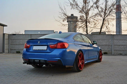 Rear diffuser & rear side splitters for bmw 4 coupe / gran coupe / cabrio m-pack f32 / f36 / f33