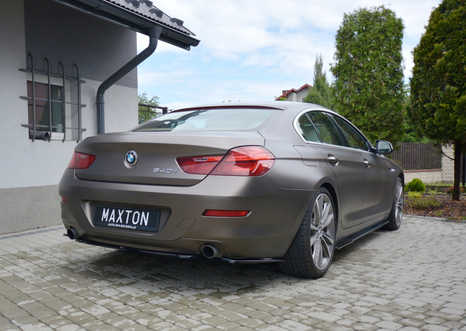 Rear side splitters bmw 6 spruce coupe