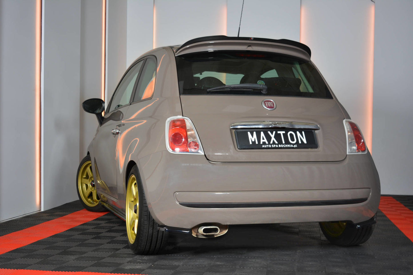 Rear side splitters fiat 500 hatchback preface