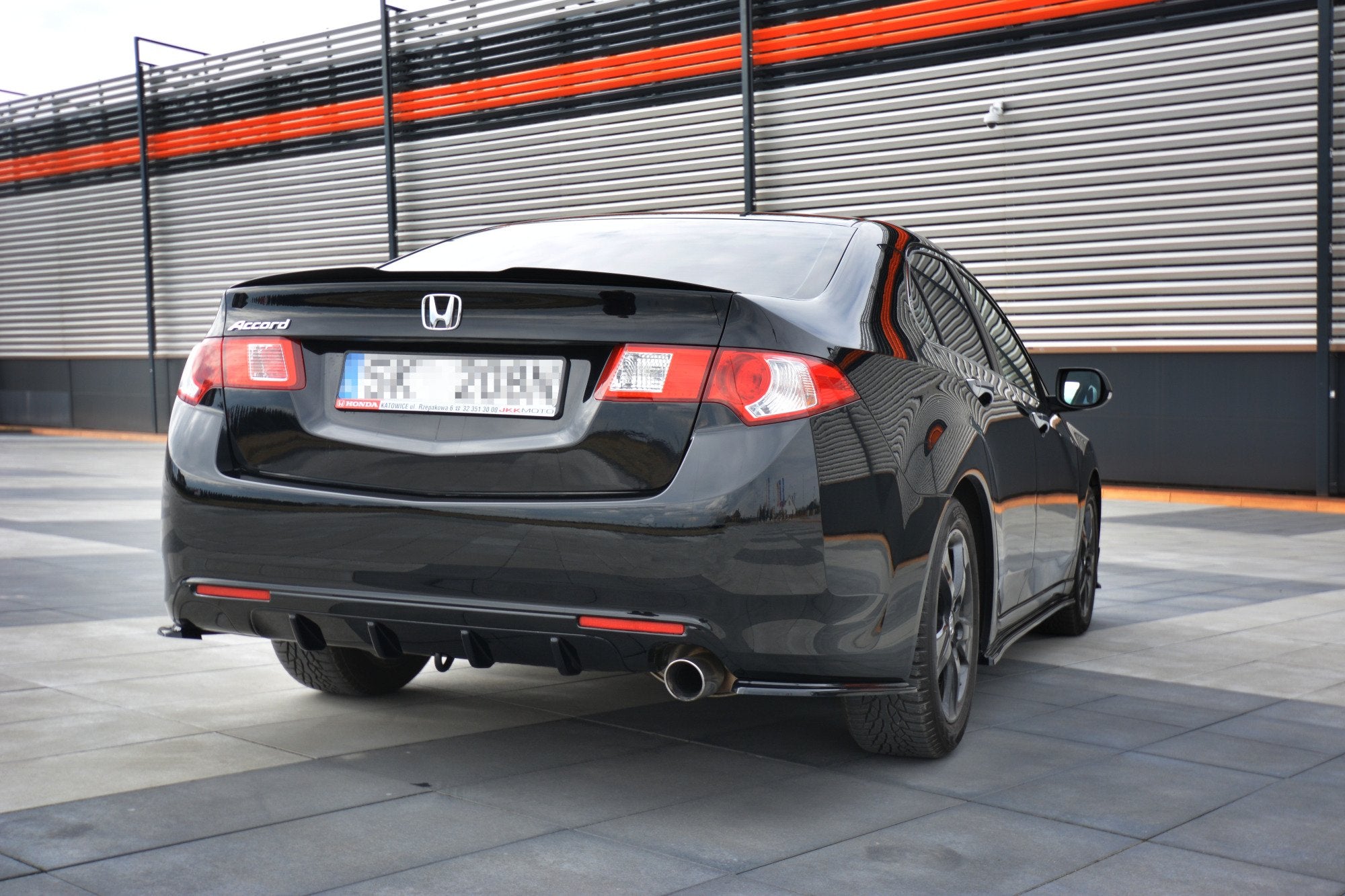 Rear side splitters honda accord mk8. (cu-series) preface sedan