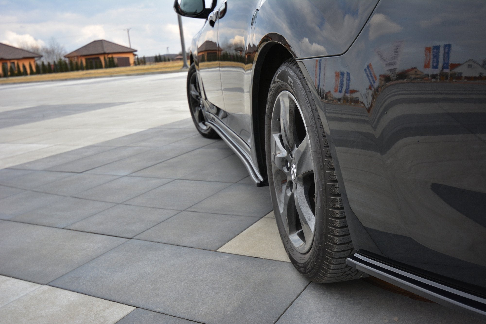 Rear side splitters honda accord mk8. (cu-series) preface sedan