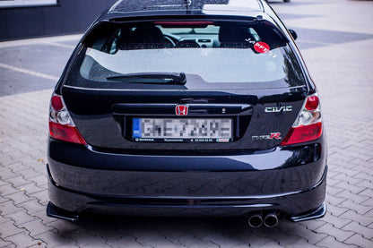 Rear side splitters honda civic ep3 (mk7) type-r/s facelift