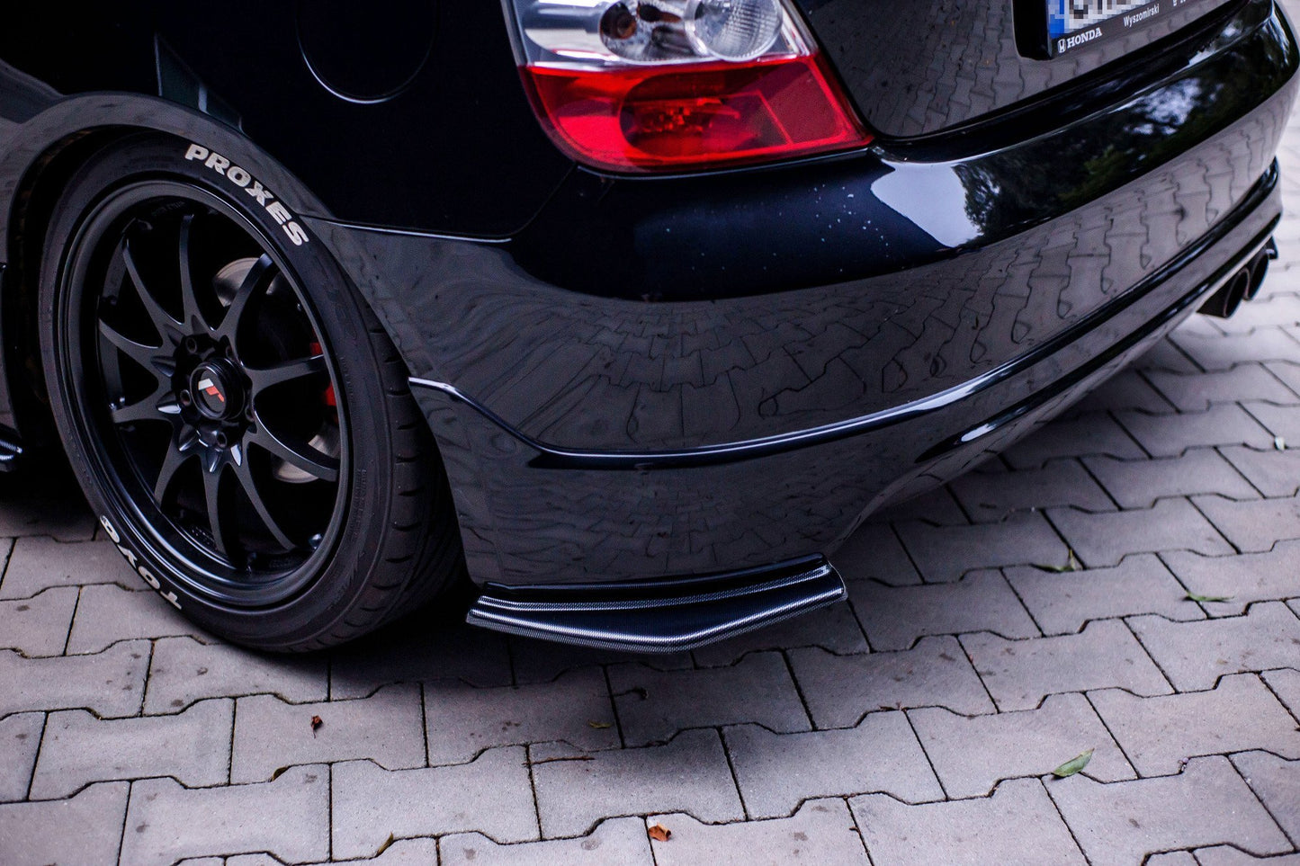 Rear side splitters honda civic ep3 (mk7) type-r/s facelift