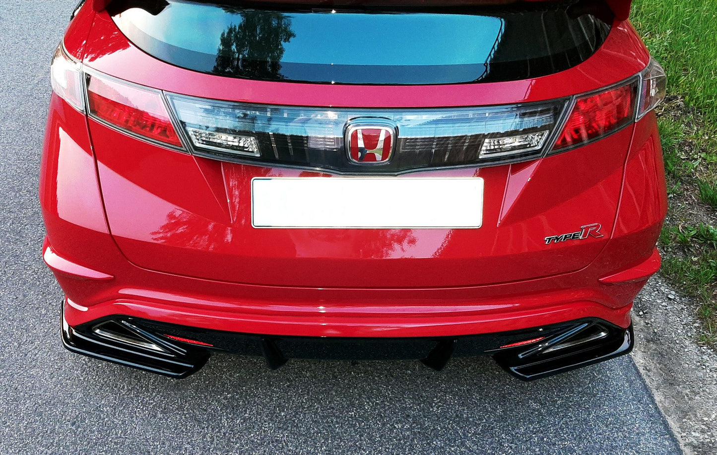 Rear side splitters honda civic viii type-r gp
