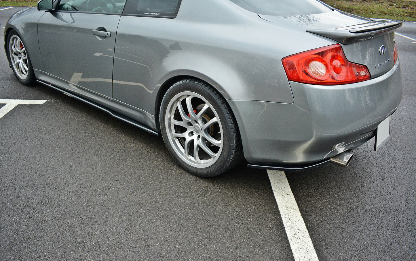 Rear side splitters infiniti g35 coupe