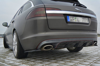 Rear side splitters jaguar xf (x250) mk1 sportbrake s-pack