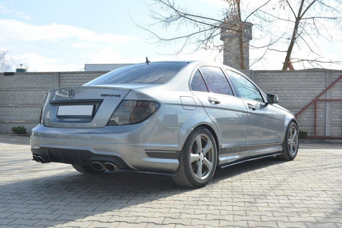 Rear side splitters mercedes-benz c sedan / estate amg-line w204 / s204