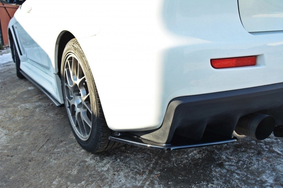 Rear side splitters mitsubishi lancer evo x
