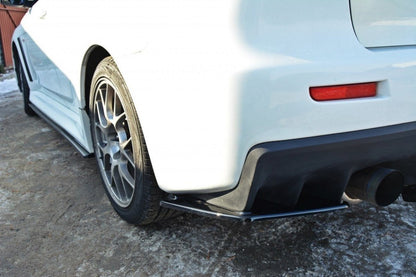Rear side splitters mitsubishi lancer evo x